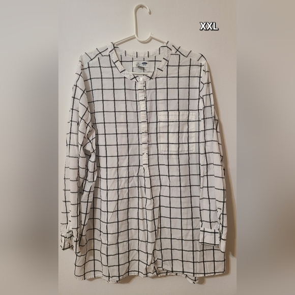 Old Navy Grid Plaid Print Tunic Size XXL - Picture 1 of 1